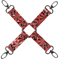 Cravate de Soumission Premium en Cuir Végétalien - Begme (Édition Rouge)