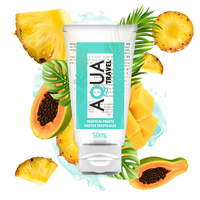 AQUA TRAVEL - Lubrifiant à Base d'Eau Saveur Fruits Tropicaux 50 ML