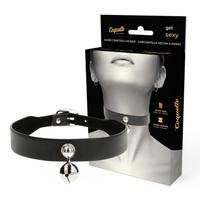Collier en Cuir Vegan Femme avec Hochet Accessoire