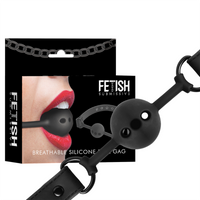 Bâillon à Boule en Silicone Respirant pour Bondage