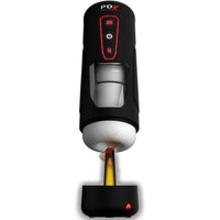 PDX ELITE - MASTURBATEUR AUTOMATIQUE MILK ME HOTTER AVEC VIBRATION À EFFET DE POUSSÉE ET DE CHALEUR