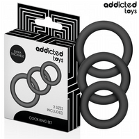 ADDICTED TOYS - LOT DE ANNEAUX EN SILICONE MODÈLE 1
