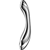 SATISFYER - PURE GRAVITY 2 GODEMICHET DOUBLE EXTRÉMITÉ EN ACIER INOXYDABLE