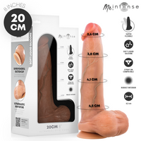 MR INTENSE - BRUCE M Pénis ultra-réaliste avec testicules 20 cm -Ø- 4,5 cm