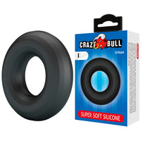 CRAZY BULL - ANNEAU PÉNAL URBAN EN SILICONE ULTRA DOUX NOIR