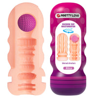PRETTY LOVE - MASTURBATEUR LISSANT VAGINAL AVEC VENTOUSE ET TEXTURES INTERNES