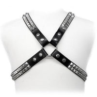 LEATHER BODY - HARNAIS  CLOUS PYRAMIDAUX