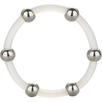 CALEXOTICS - BAGUE EN SILICONE PERLÉE ACIER XL