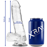 X RAY - BITE TRANSPARENTE AVEC BOULES 18.5 CM -O- 3.8 CM